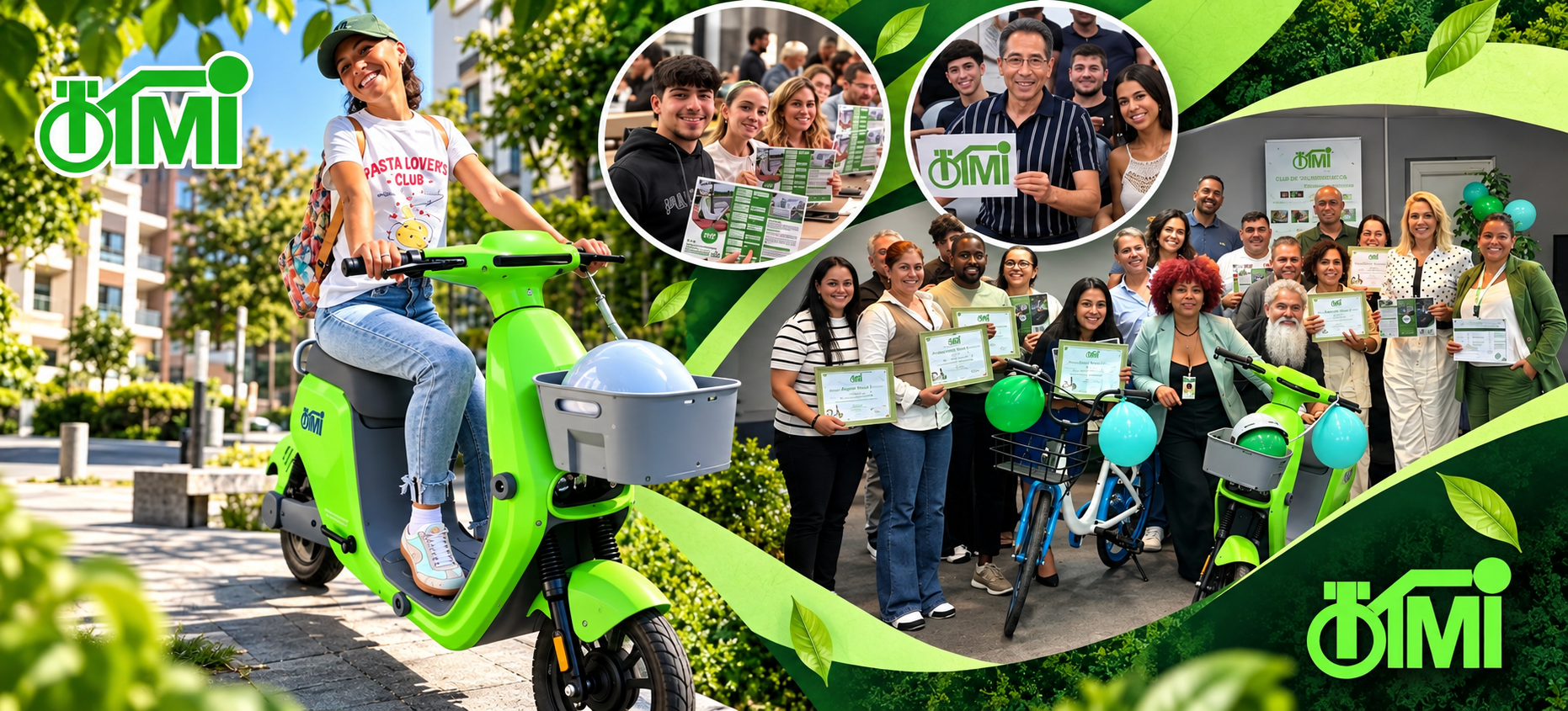 Participantes e bicicletas TIMI
